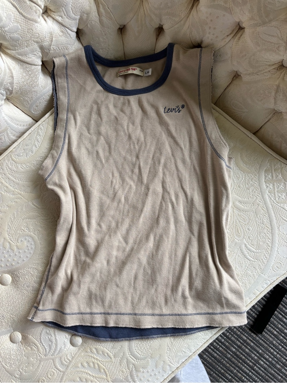 Levi's Tank Top with Navy Trim